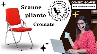 Scaune pliante cromate pe diverse culori de la comenzi-scaune.ro