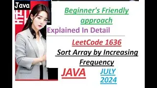Sort Array by Increasing Frequency | Leetcode 1636 | HashMap | Java Code | Developer Coder