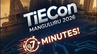 TiEcon Mangaluru 2026: The Future of Startups in 7 Minutes!