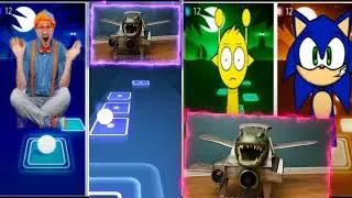 TILES HOP EDM RUSH RELAXING BLIPPI VS Baby Shark VA custom character VS SONIC THE HEDGEHOG