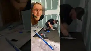How to do a Curbless shower mudjob. #diy #shorts #youtubeshorts