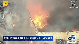 LIVE: Structure on fire in South El Monte