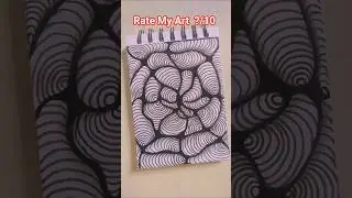 Zentangle inspired art 😱 #shorts#zenart #drawing #artjourney #artwork