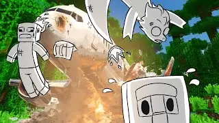 Mi amigo vuelve a jugar MINECRAFT CON MODS por primera vez (sufrimos un accidente...)