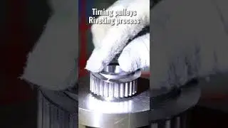 Timing pulleys Riveting process #automation #shorts