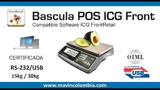 Bascula Balanza RS232 ICG Software Front Retail