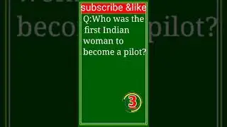 Who was the first Indian woman to become a pilot???