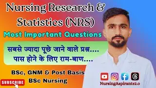 Nursing Research & Statistics Most Important Questions | BSc Nursing, GNM & Post Basic Nursing