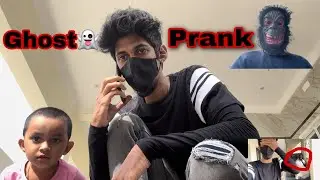 Ghost prank 👹 gone wrong with Saanu 🤯 | unexpected twist ra elai 🥲 |  #saanufam #saanvikashree |
