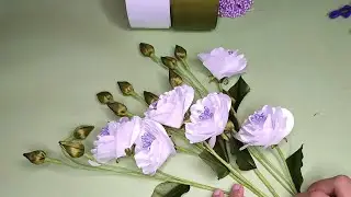 🌺DIY| Tutorial Satin Ribbon Flower Easy