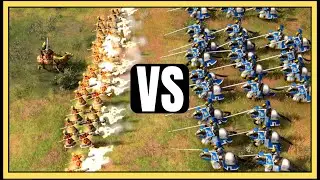 Aoe4 | Handcannoneers (Camel Support) Vs ELITE Royal Knights