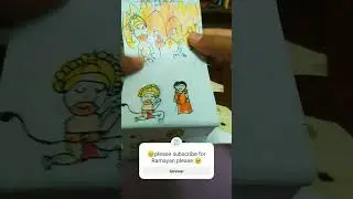 Whole Ramayan drawing please subscribe 🥺# csk legends