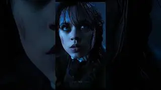 Miss Wednesday Afraid of monsters lol #viral #netflix #series #comedy #fantasy #shorts #girl