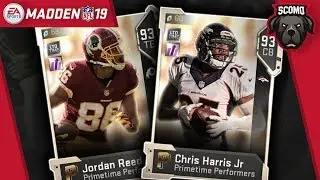 Primetime Performers Jordan Reed and Chris Harris Jr. Madden NFL 19
