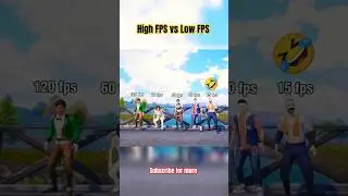 high FPS Vs low FPS #bgmi 120fps Vs 60fps, 45fps Vs 30fps, 30fps Vs 15fps 🤣 #fps #90fps #funnyvideo