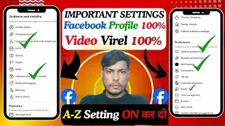 Facebook profile A-Z Settings ke se kare Facebook content monotizesan settings on karo