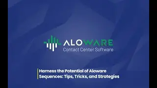 Harness the Potential of Aloware Sequences: Tips, Tricks, and Strategies 🚀