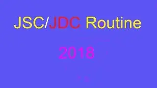 1 মিনিটেই JSC Routine 2018 ডাউনলোড কর | JDC Routine 2018