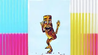 How to draw✍️ in sketchpen of🥰Tung Tung Tung Sahur painting full tutorial vedio