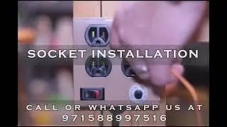 Socket Installation | Electric Socket Installation Service by UAE REPAIRS #sockets #uae #electrical
