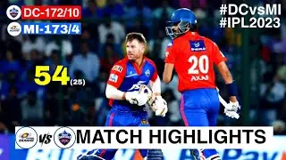 MI vs DC 16th Match IPL 2023 Highlights | IPL Highlights 2023 | Cricket ipl 2023 highlights today