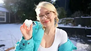 ASMR Whisper Ramble ❄️ (switzerland haul, snow sounds, crunch..)