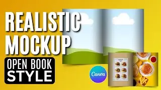 Как создать мокап открытой книги в Canva | Быстрое и простое руководство
