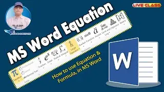 How to use Equation & Formula, in MS Word | ওয়ার্ডে বীজগণিতের সূত্র ও সমীকরণ লেখার সহজ  নিয়ম - P 1