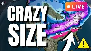 🔴LIVE -  This WINTER STORM Is Becoming MASSIVE