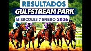 Resumen Primera carrera 7 de Enero Hipódromo de Gulfstream Park