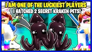 I am one of the LUCKIEST PLAYERS in CLICKING CHAMPIONS!I hatched 2 SECRET KRAKENS!NEW PIRATE UPDATE!