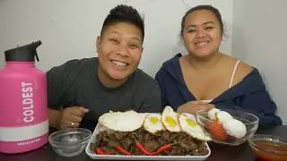 TapSiLog with Salted Egg Mukbang all Homemade