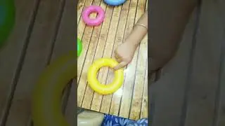 Kid arranging big to small #cutebaby #baby #montessori #cute #minivlog #parentblogger #toddlertime