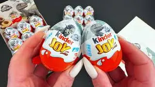 ASMR Kinder Joy Jurassic World 🦖 2021! 24 Surprise Eggs Unboxing!