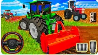 Real Tractor driving simulator 2025 - Farming modern android gameplay