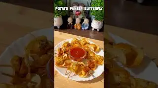 Potato paneer butterfly recipe #shorts #recipe #potato #panner #snacks #viral #shortsfeed #trending