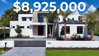 Touring a $8.925 Million New Modern Mansion In Florida