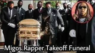 Takeoff Laid To Rest In Golden Casket
