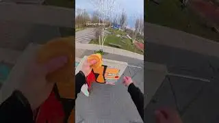 Eating Burgers While Performing EPIC Parkour Moves🤣 Captured by Osmo Action 5 Pro #parkourchallenge