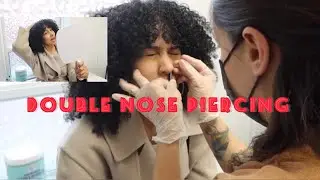 DOUBLE NOSE PIERCING VLOG