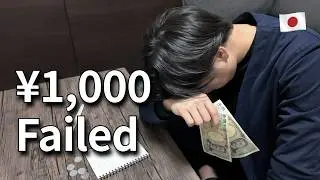 &yen;1,000 Failed | Low-Salary Japanese Salaryman Daily Life