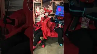 That&rsquo;s the tea😁 #hazbinhotel #alastorcosplay #alastor #vox #hazbinhotelcosplay #cosplay #vivziepop