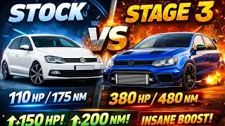 Stock VW Polo vs Stage 3 Tune 💥 Massive power & torque gains explained!#VWPolo #Stage3Tune #CarTune