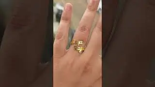 Customized Couple Name Ring