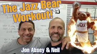Working Out With The Jazz Bear! Hall of Famer Jon Absey!