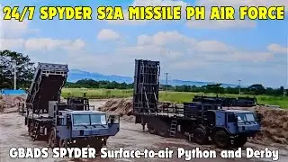 PHILIPPINE AIR FORCE 🇵🇭 AIR DEFENSE SYSTEM GBADS SPYDER SURFACE-TO-AIR PYTHON AND DERBY MISSILES
