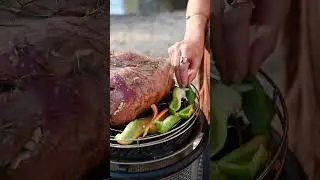 Slow roasting Lamb with @homestead_ontherock