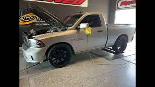 2013 Ram 1500 with built Stroked 5.7 Hemi & TRX Hellcat Supercharger on dyno