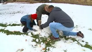 First snow of the season arrives in central Iowa