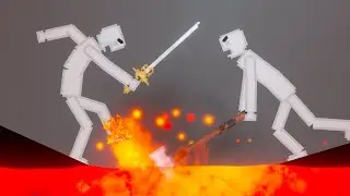 People Fight Each Other (LAVA MAP) In People Playground